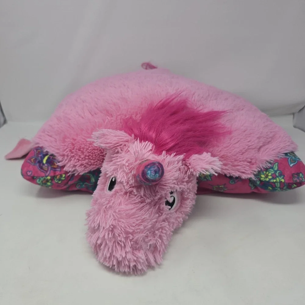 Pillow Pets Colorful Pink Unicorn - 18" Stuffed Animal Plush Toy - Picture 2 of 12